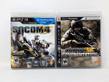 2 Game Lot: SOCOM 4: US Navy Seals & Confrontation (Playstation 3 PS3) *Complete