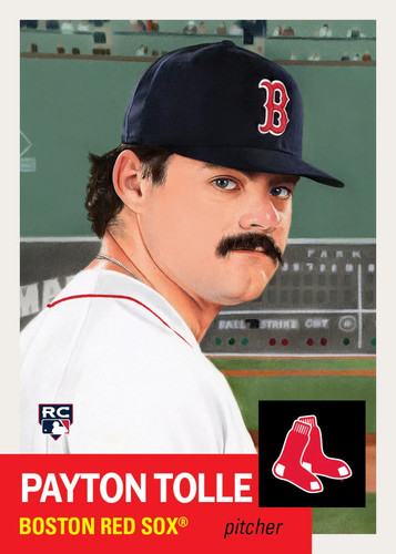 MLB Topps Living Set 930 PAYTON TOLLE  BOSTON RED SOX ROOKIE PRESALE