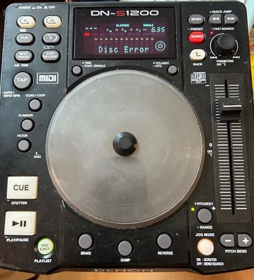 DENON DN-S1200 DJ equipment Display/Buttons Working DISC ERROR For Repair/Parts