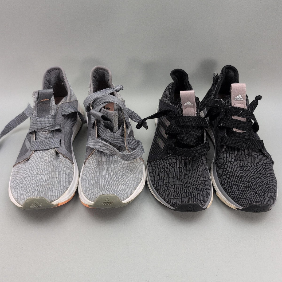 Adidas Edge Lux Shoes Womens Size 8 Lot 2 Pairs Black Gray Running Sneakers  | eBay