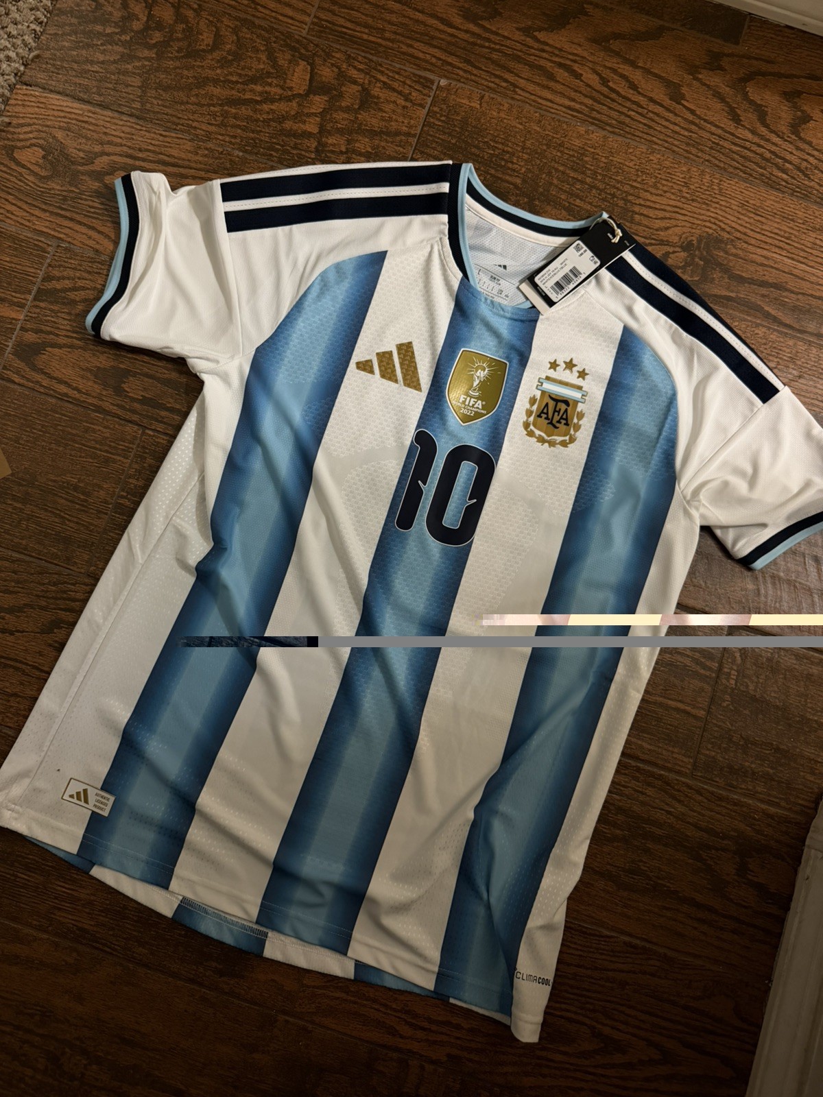 Adidas Argentina Lionel Messi Authentic 2026 World Cup On Field Jersey Men’s XL