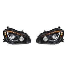 Blackout LED Headlights fits Fits Kenworth T680 2013-21 Driver & Passenger