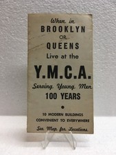 Rare YMCA Hagstrom's Brooklyn Queens New York City Subway Elevated Lines VTG Map