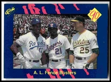 1990 Classic Blue #59 Bo Jackson Sierra McGwire A. L. Fence Busters on front