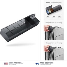 Barhon Pill Organizer Large, Weekly Medicine Pill Organizers, 7 Day Pills Box...