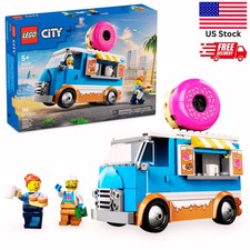 LEGO City Donut Truck Building Toy W/ 2 Minifigures Ages 5 Mobile Stand