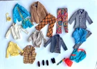 VINTAGE KEN DOLL CLOTHING LOT -SHOES, ACCESSORIESN LOT OF 23 ITEMS