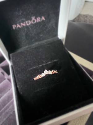 Pandora Regal Swirl Tiara Ring 14k rose gold plating