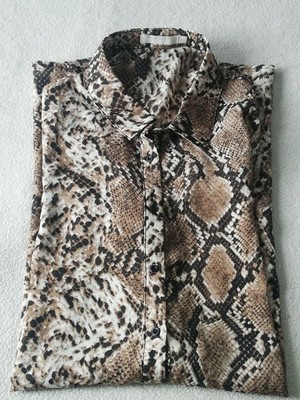 Vera & Lucy Size Medium Animal Print Blouse Dress. 