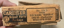 Nos Carter Carburetor Repair Parts Pkg 1321d 1942-50 Packard Super 8 Rebuild Kit