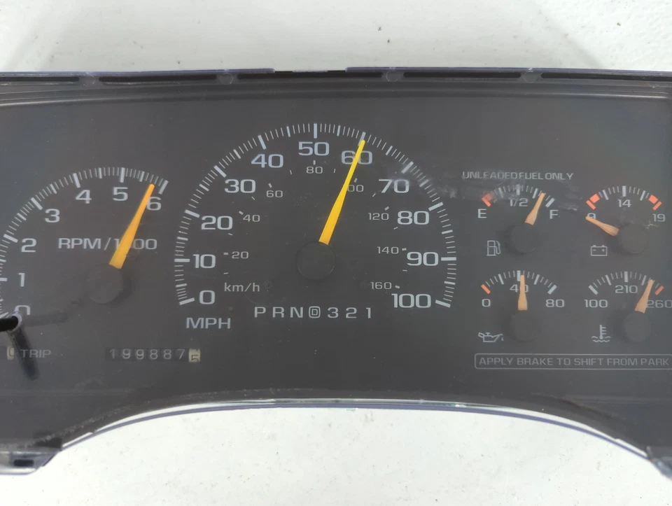 Cuadro de instrumentos velocímetro Chevrolet Suburban 2500 16207735 TUSHJ Foto 4 de 4