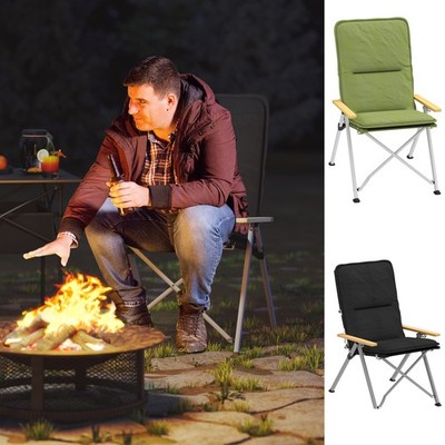 Campingstuhl Hochlehner gepolstert Klappstuhl mit Tragetasche Outdoor Liege