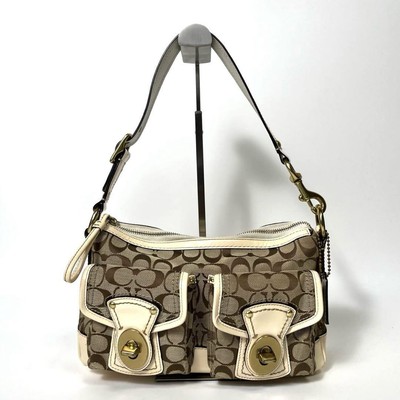 Coach Legacy Signature Shoulder hand bag | eBay