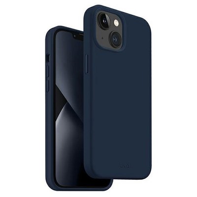 UNIQ Lino Case für Apple iPhone 14 Plus / 15 Plus in Blau / Marineblau