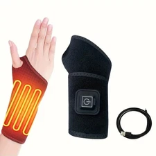 Adjustable Wrist Heating Pad with Ergonomic Thumb Brace – Pain Relief & Recovery