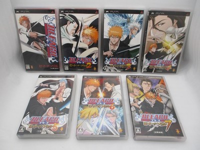 PSP Bleach Heat The Soul 1 2 3 4 5 6 7 7Games Bundle Set Japan-Import