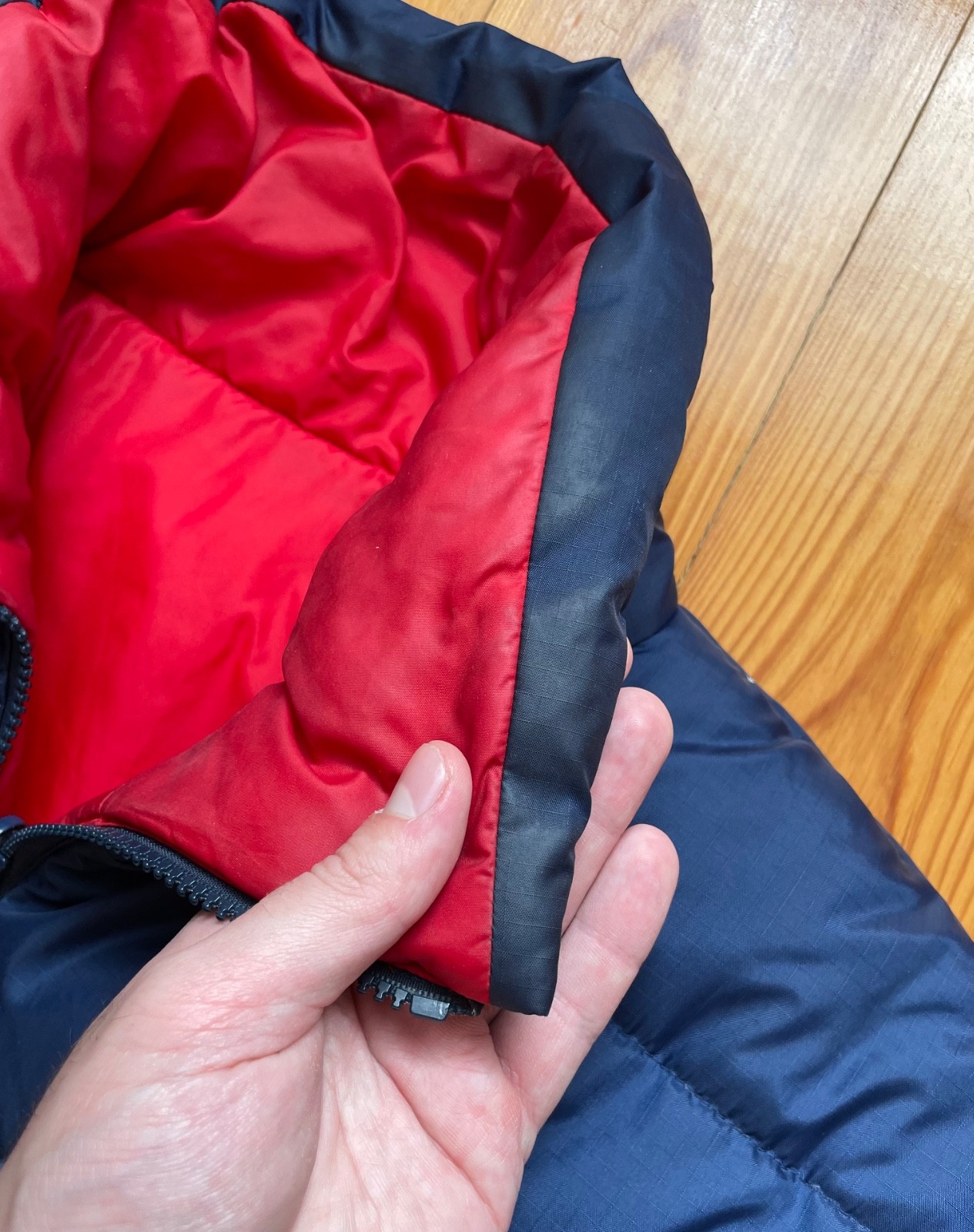Helly Hansen Puffer Down Jacket Reversible Navy R… - image 6