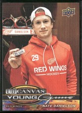 2025-26 Upper Deck #C-376 Nate Danielson Detroit Red Wings Canvas Hockey Card