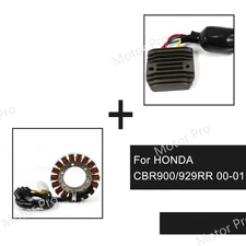 For Honda CBR900RR CBR929RR 2000 2001 Stator Coil + Voltage Rectifier Regulator