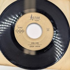 1960s 1966 Leigh Spear Astor 45 RPM Minnie In Her Mini-Skirt / Cin Cin Pop Rock