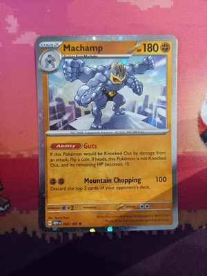 Pokemon Karte Machamp Scarlet & Violet 151 Sam's Club Cosmo Holo 068/165 NM