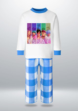 Personalised Kids K-Pop PJs 100% Cotton | Custom Name Pyjamas Ages 6M–10Y