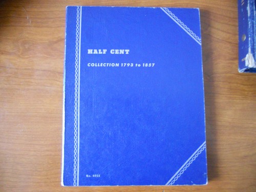 Whitman Coin Holder Album 9022  Half Cents 1793-1857 Lightly Used