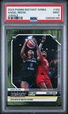 2024 Panini Instant WNBA #192 Angel Reese RC Jungle /25 Racks Up Records PSA 9