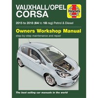 Opel Corsa Vauxhall 2015-2018 Benzin Diesel Workshop Manual Haynes