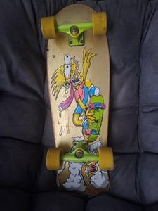 Santa Cruz BART SLASHER  Complete Skateboard Green Trucks Yellow Wheels Unridden