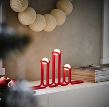 Strala Chandelier à LED Métal Rouge - Ikea x Gustaf Westman