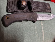 VintageSchradeKnife USA made DucksUnlimited 1420 T CollectableKnifeFixed/GutHook