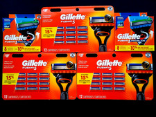 54 X GILLETTE FUSION5 PROGLIDE REFILL /RAZOR, 3 PACKS 12, 2 PACKS 8, NEW PACKAGE