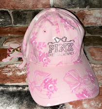 Victoria's Secret Pink x LoveShackFancy Bling Baseball Hat Floral Beaux Icons 💗