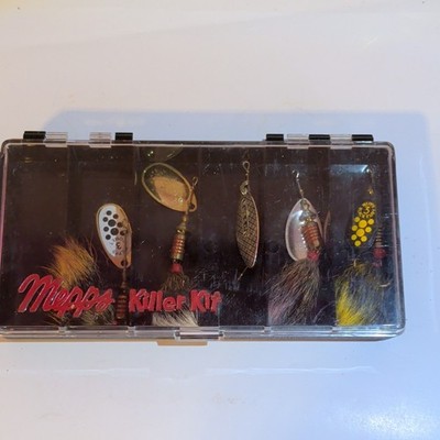 Mepps Killer Kit Size 3 Spinner Lures 5-Pack in Plastic Case, Multicolor