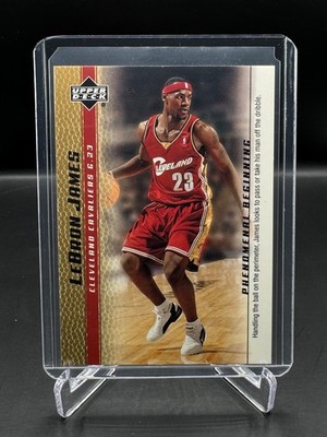 2003-04 UPPER DECK!  LEBRON JAMES!  PHENOMENAL BEGINNING!  GOLD RC!  #2