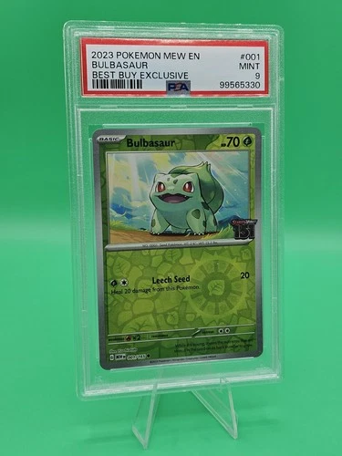 Pokémon TCG Scarlet & Violet 151 Bulbasaur BEST BUY EXCLUSIVE #001/165 PSA 9