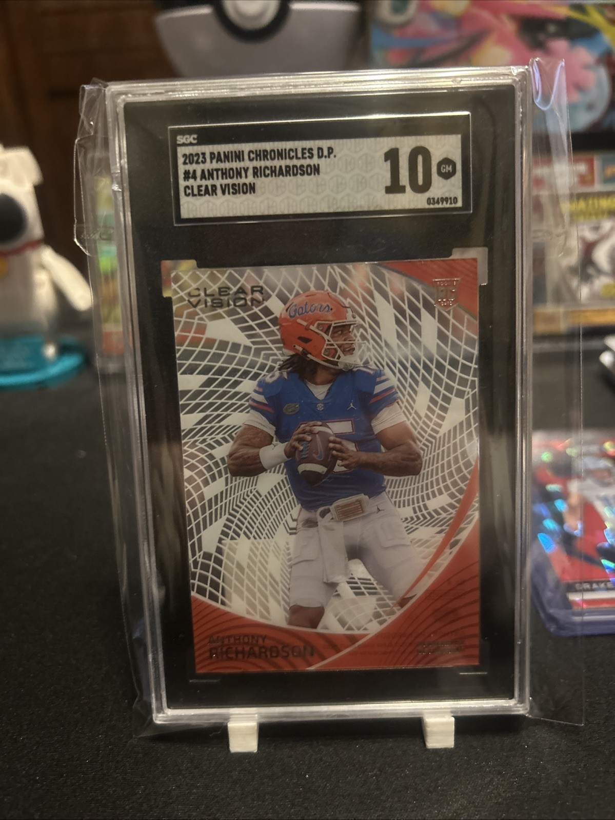 Anthony Richardson Panini Chronicles Draft Picks Clear Vision #4 Orange