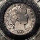 1899 Barber half dollar - encased