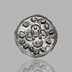 HUNGARY. Coloman, 1095-1116. Silver Denar, Cross type, Huszar 43