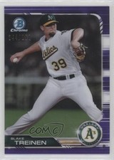 2019 Bowman Chrome Purple Refractor 244/250 Blake Treinen #78 uk2