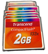 Transcend TS2GCF133 2GB CompactFlash CF Memory Card 133x UDMA Type I