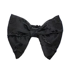  Men's Vintage Jacquard Oversized Bow Tie Formal Tuxedo Bowtie Black