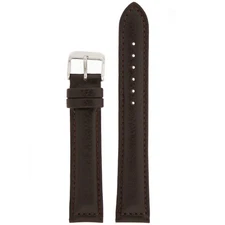 Extra Long Watch Band Dark Brown Leather Strap Mens  XL 16mm 18mm 20mm 22mm 24mm
