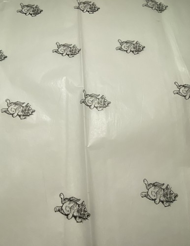 Verspieltes Kätzchen TUCHPAPIER handgestempelt Gr8 als Geschenk KOSTENLOSER VERSAND - Bild 2 von 2