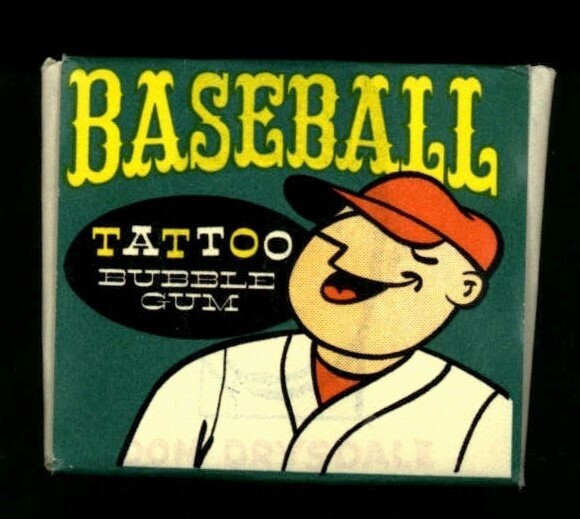 1960 Topps OPC O-Pee-Chee Tattoos Unopened Pack - Don Drysdale