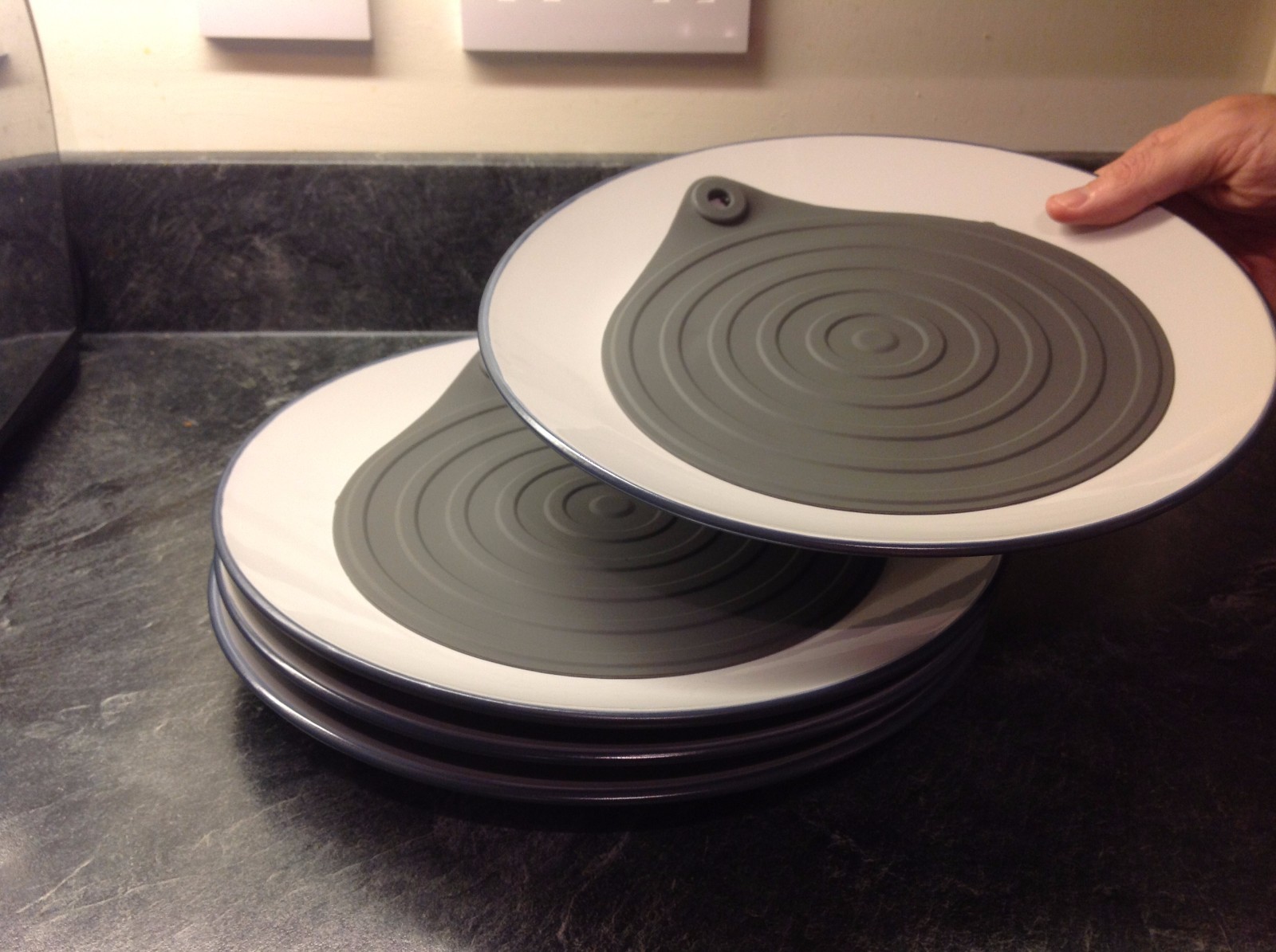 Betterkook Microwave Plate Warmers- 4pk- warms plates in the microwave in mins