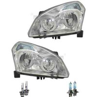 Xenon Scheinwerfer Set D2R/H7 FüR Nissan Qashqai +2 I J10 JJ10 Inkl. Lampen
