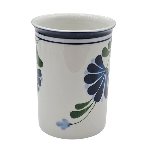 Vintage Dansk Sage Song Coffee Mugs Set Of 4 Cups 10oz White Blue Green Flower - Picture 7 of 17