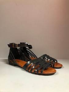 huarache sandals with ankle strap